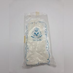 Vintage Van Raalte Nylon White Ivory Bone Ladies Gloves Made in USA Size 6.5